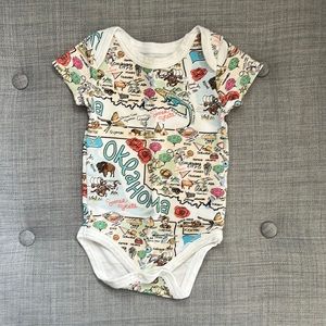 Oklahoma Map Onesie